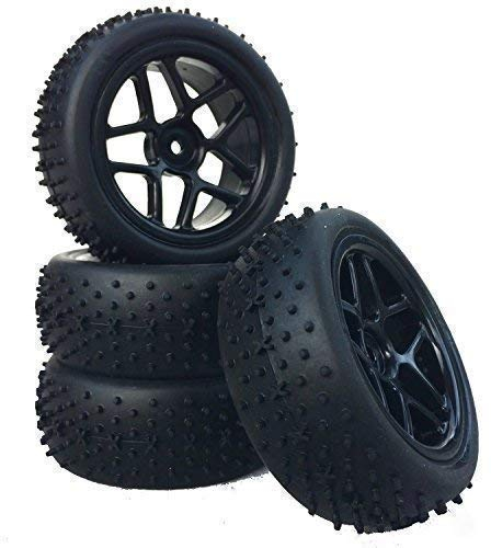 Buggy Reifen Felgenset X-Spike mit 5-Sternfelge schwarz 1:10 partCore 321.004 321004