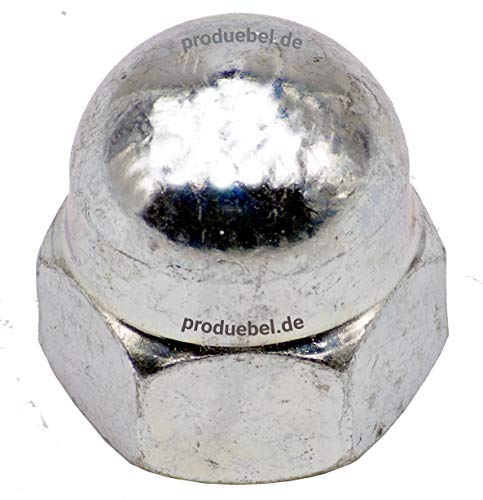 DIN 1587 Sechskant-Hutmutter Stahl verzinkt M12 * 50 Stück