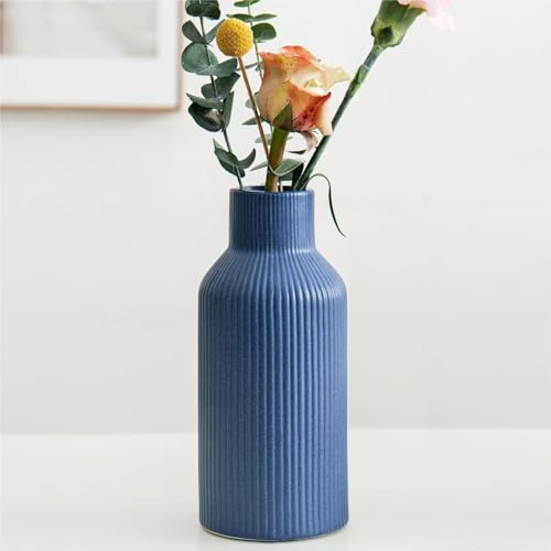 Hanaomaoyi Vaso in Ceramica, Piccolo Vaso di Erba della Pampa per Decorazione, Tavolo da Pranzo, Libreria, Camino, Ingresso e Lavagna - Stile Moderno e Bohémien