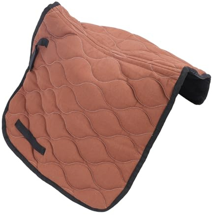 Andningsbar Sadeldyna, Professionell Sadelduk för Hästar, Hoppträning med Ergonomisk Design, Storlek 98x57cm, Lätt Att Rengöra, Ridutrustning för Vardagsbruk (Kaffe och svart)