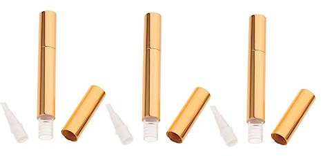 TOGEVAL 3stücke Nagelpflegestift Leer mit Applikator für Nagelpflegeöl als Lipgloss-zubehör und Make-up-werkzeug Verwendbar