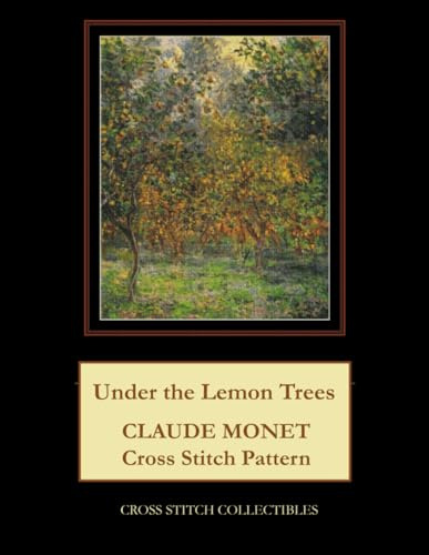 Under the Lemon Trees: Claude Monet Cross Stitch Pattern