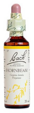 Bach - Flor de Bach Hornbeam, Complemento Alimenticio, 20 ml | Extracto de Hojarazo (Hornbeam), Ayuda para la Gestión de Emociones, Entusiasmo, Uso Diario, Formato Gotas, 20 ml