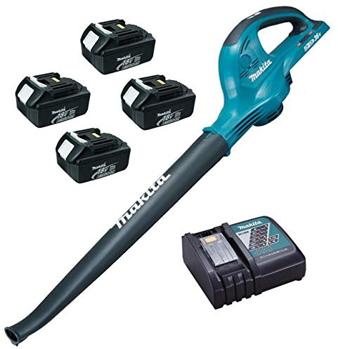 Makita DUB361RF4 18v 36v LXT Cordless Li-Ion Twin Garden Leaf Blower + Batteries