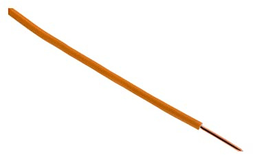 Câble d'alimentation électrique H07V-U 1,5mm² orange - 100m - Zenitech