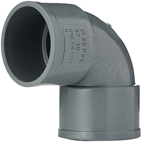 Anzapack 855552X - Coude en PVC femelle-femelle, 87o, 40 mm