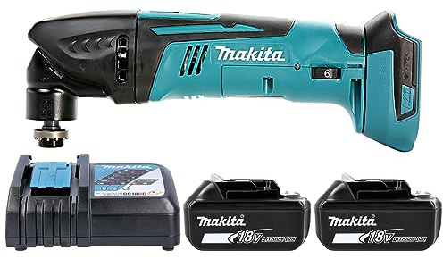 Makita DTM50 18V LXT Oscillating Multitool with 2 x 6.0Ah Batteries & Charger