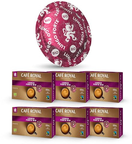 Café en Dosettes - Café Royal Pro | 6 x 50 - Compatibles avec les Machines à café Nespresso®* Professional - Saveur Lungo Forte BIO