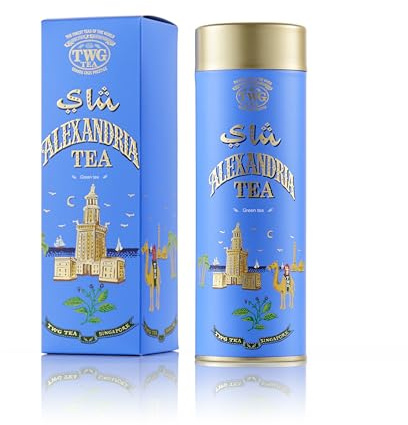 TWG Tea | Alexandria Tea | Loose Leaf Green Tea | Spearmint & Spices | Haute Couture Tin, 100g | Gift Set