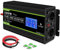 NOVOPAL 2000W Kfz Wechselrichter Spannungswandler 12v 230v Reiner Sinus mit LCD-Display und USB-Anschluss + 2AC Steckdosen mit USB-Ausgang und 5m-Fernbedienung