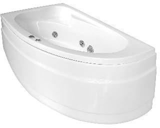 VASCA CON IDROMASSAGGIO ANGOLARE MODELLO ZAIRA CON PANNELLO Versione dx