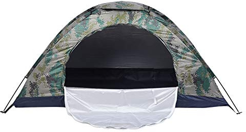 Camouflage Camping Tent 1 Person Lightweight Waterproof Windproof Backpacking Tent Emergency Up Instant Tent for Family,Backyard,Outdoor,Hiking,Fishing and Climbing