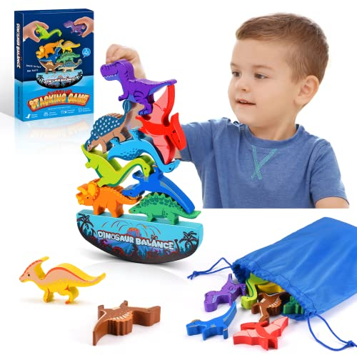 DejaNard Dinosaurier Spielzeug ab 3 4 5 6 Jahre Junge Spiele ab 3 4 5 6 Jahren Einschulung Geschenk Junge 3-7 Jahre Kinderspielzeug Montessori Spielzeug ab 3-6 Jahre Weihnachts Geschenke