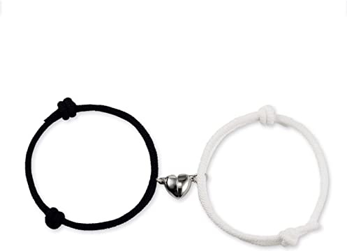 VGWON Pulseras Magnéticas Parejas, Regalos para Novios Novias Hombre Mujer