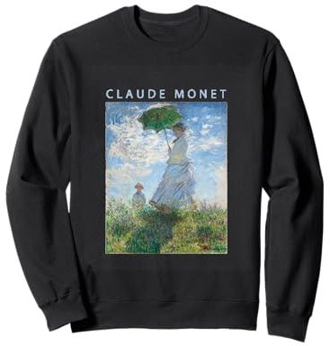 Claude Monet Funny T-Shirt Art Parasol, Impressionnisme, Peinture, Hommes, Femmes, Vêtements drôles, Art, Cadeau, Peinture à l'huile Sweatshirt