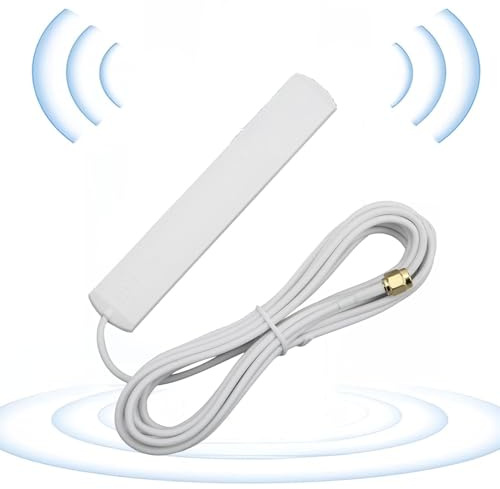 TP‑002 Antena WiFi De Doble Banda, 8DBI Alta Ganancia Antena, 2G 3G 4G 5G Antena De Banda Completa De Alta Ganancia para Enrutador WiFi Doméstico Tarjeta De Red Inalámbrica(Blanco)