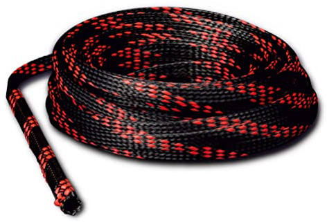 EMPHASER ESP-RSL8 – töjbart nättyg kabelslang, nylonflätad slang, Ø 4 – 12,5 mm, bil ljudtyg kabelskydd med 15 m längd