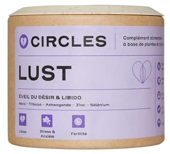 LUST Femme – Libido Féminine & Désir Sexuel | Maca, Ashwagandha, Tribulus | Énergie Intime & Équilibre Hormonal | Zinc & Vitamines B