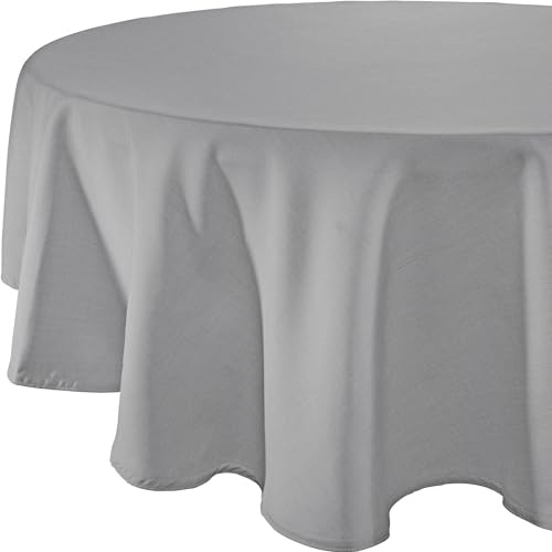 Sander Tischdecke Loft fleckabweisend Silber Größe rund: 150 cm Ø