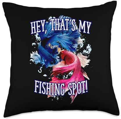 Hey Thats My Fishing Spot Introvert Lakes Antisocial Lagoon Throw Pillow