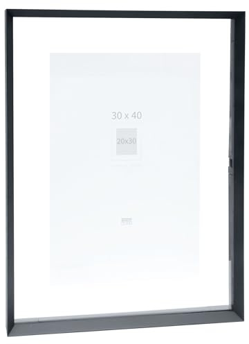 Deknudt Frames Cadre Entre 2 Verres Aluminium Noir Max. 30x40cm S028K2