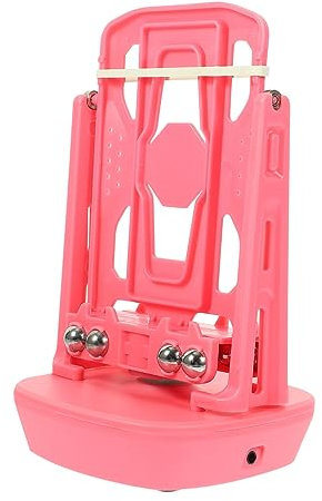 JECOMPRIS Dispositivo Oscillante Silenzioso in Plastico e Ferro per Telefono Mobile Funzione Supporto e Contapassi P rosa Cavo USB per Uso in Ufficio e Interno