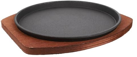 AHUFGN Barbecue Plate Induction Stovetop Grill Nonstick Baking Pan Roaster Set Barbecue Wooden Frying Pans Griddle