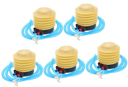 EXAOMBLE 5pcs Foot Pump Portable Plastic Air Pump for Inflatables Sports Toys Yoga Bed Mattress Inflatable Pool Toys Inflating