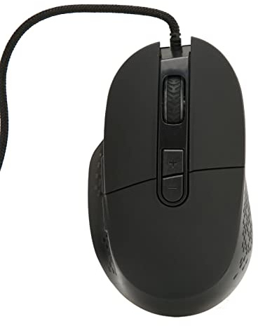 Denash Spiele Maus mit RGB Retroilumined Kabel mit 6400 DPI für PC -Spielspieler, Ergonomisches Design für den Bürogebrauch