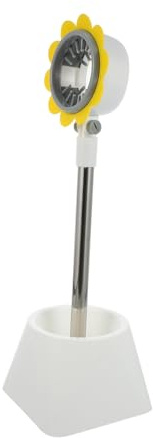 TOYZFRIENDY Support De Sèche-cheveux Sur Pied Réglable Ventouse Robuste Blanc Pour Séchage Cheveux Et Toilettage Animaux Base Antidérapante
