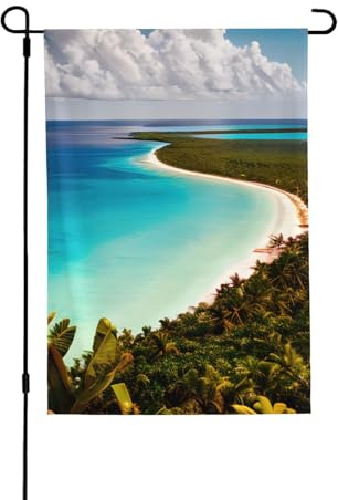 Bandera de jardín de doble cara de la isla de Cuba, 71 x 102 cm, pancarta decorativa para patio, porche, césped, patio, todas las estaciones