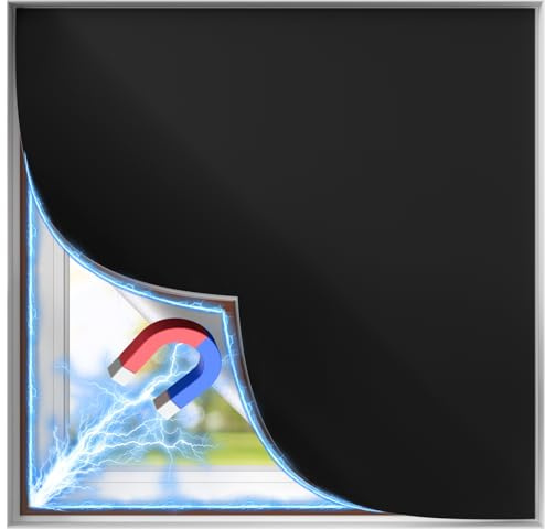 BKSAI Verdunkelungsrollo Magnetisch Fenster Verdunkelung 200x150CM
