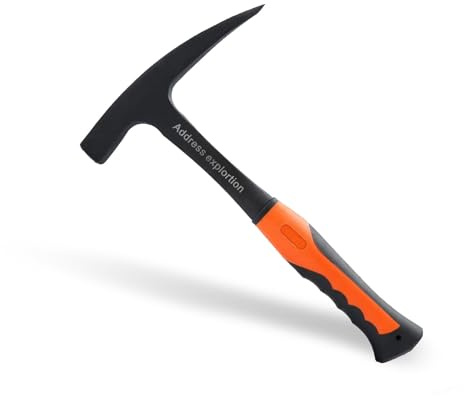 Rock Pick Hammer, 295x177mm Pointed Brick Hammer Hand Tool for Mining, Geologist, Hiking, Exploration
