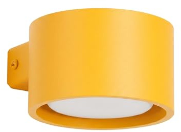 Sollux Lighting Vägglampa för inomhusbruk, platt, Gx53 LED, 1 ljuskälla, Modo gul