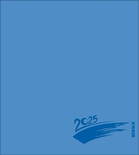 Foto-Malen-Basteln Bastelkalender blau 2025: Fotokalender zum Selbstgestalten. Do-it-yourself Kalender mit festem Fotokarton. Edle Folienprägung. Format: 21,5 x 24 cm