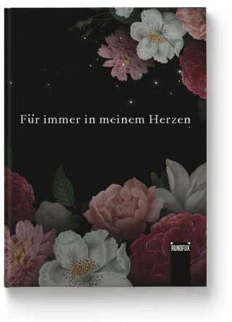 Trauerbuch für Erwachsene & Jugendliche – Erinnerungen bewahren | Rundfux® | Trauerbegleiter, Trauerbewältigung, Andenken, Verlust verarbeiten, Gedanken festhalten, Gedenkbuch
