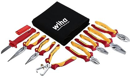Wiha 32889 Insulated Pliers and Cutters Set In Canvas Pouch, 8 Piece by Wiha
