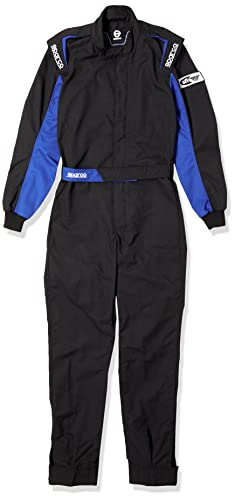 Sparco Mechaniker-Anzug One 2021, Größe M, Schwarz/Blau, Artikel: