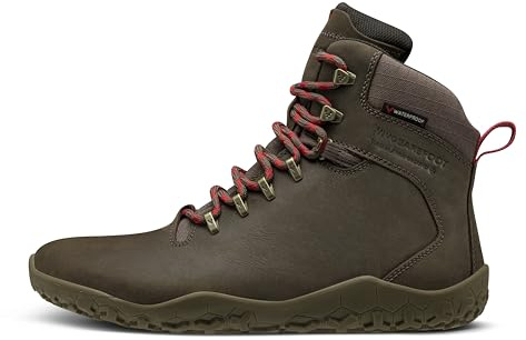 Vivobarefoot Tracker II FG Womens Barefoot Hiking Boots | Waterproof & Puncture Resistant | All Weather & Terrains | Wide Fit Grounding Shoes Bracken