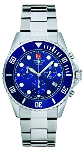 Analoge Armbanduhr Swiss Alpine Military 7053.9135 Chrono 42 mm 10 ATM. Marke: