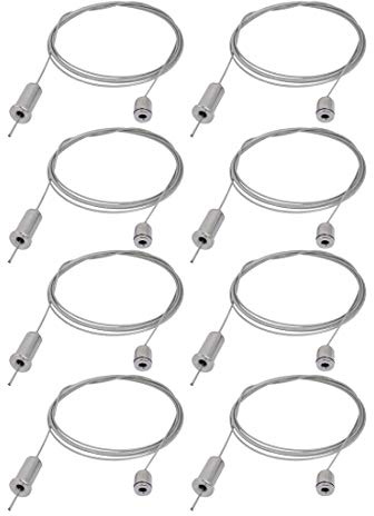 Ruilogod 8pcs 1.5M Lighting Suspension Cable Hanging Chain Attachment LED Light Accessory (id: b97 409 8d8 4fe 355