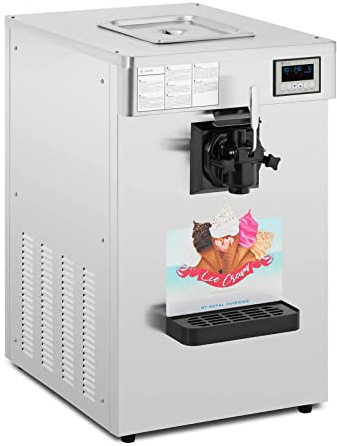 Royal Catering Softeismaschine 1290 W 18 l/h Behälter 10 l 1 Geschmacksrichtung Gastro professionelle Softeismaschine
