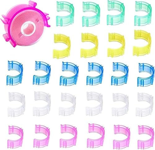 50 Nähspulenclips, Fadenkontrollhalter, Spulenclips, Spulenaufbewahrungsclip, Garnrollenklemmen, Nähmaschinenwerkzeuge zum Organisieren
