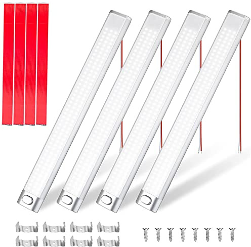 Mocoli 4 Stück 12 Volt Wohnmobil Beleuchtung Leuchte, 120 LEDs Innenbeleuchtung Lampe, 12 Volt Led Lampen Wohnmobil, Kofferraumbeleuchtung Led, für KFZ Van Caravan Boat Küche LKW