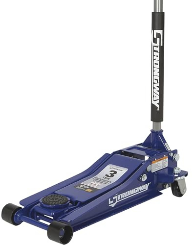 Strongway Professional Low-Profile Service Floor Jack — 3-Ton Capacity