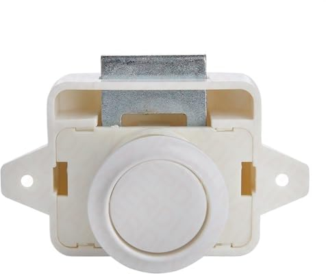 10PCS Camper Auto Push-Lock 20mm/26mm RV Caravan Boot Wohnmobil Schrank Schublade Latch Taste Schlösser for Möbel Hardware (Color : Big White)