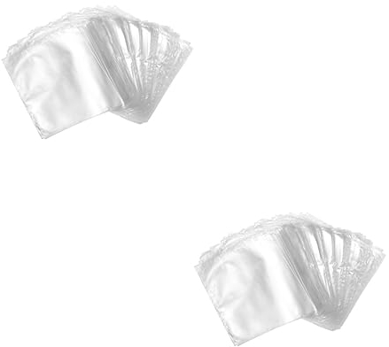 Healeved 200stücke Pof Schrumpfbeutel Wasserdichte Verpackungsfolie Transparent Schrumpffolie Für Seifen Und Badebomben Für -projekte Und