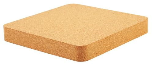 harayaa Cork Block Cork Pad Leather Craft Punching Pad DIY Leather Cutting Mat Hand Tool Accessories Stamping Pounding Pad Cork Mat, 15cmx15cmx1.5cm
