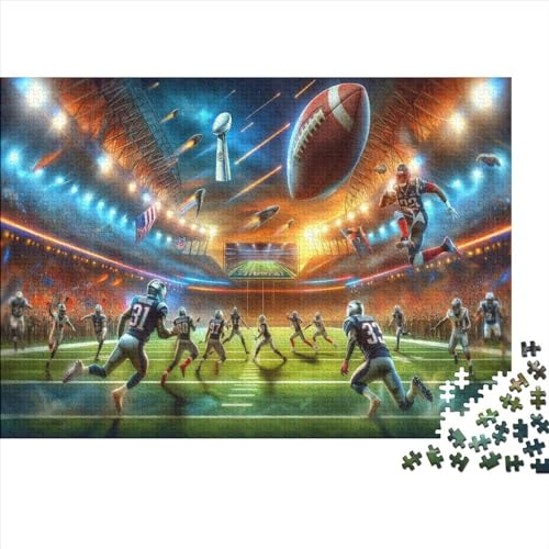 American Football Game 1000 Teile Puzzle Puzzle Für Erwachsene Kinder Lernspiel Movement Für Erwachsenen Ab 14 Jahren Impossible Puzzle 1000pcs (75x50cm)