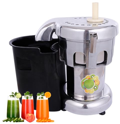 Quixnova Máquinas exprimidoras centrífugas, conducto de alimentación de 80 mm, Extractor de Jugo de Acero Inoxidable de 550 W para Jugo prensado en frío, Leche de nueces y Verduras Frescas,B